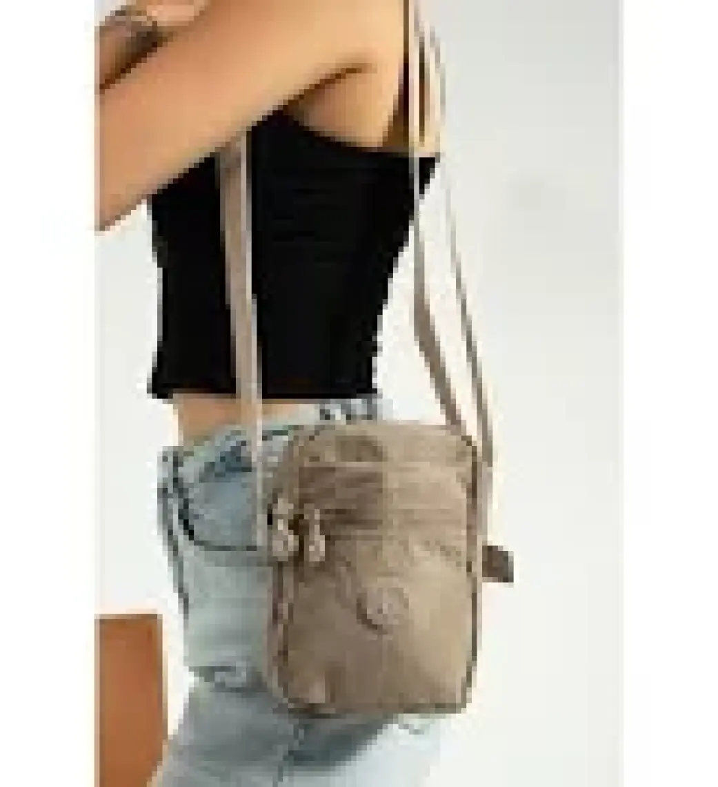 Mega Bag M 227 Mega Bag Krinkıl Kumaş Unisex Küçük Omuz Çantası, Telefonluk