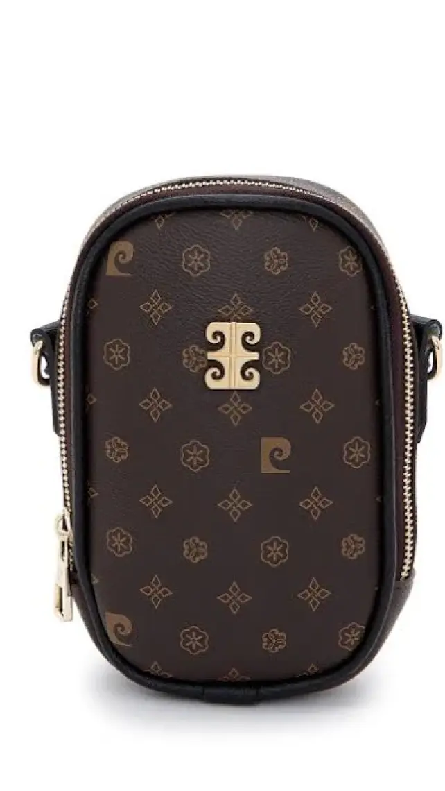 Kahve Monogram Kadın Omuz Çantası 05PO22Y1556