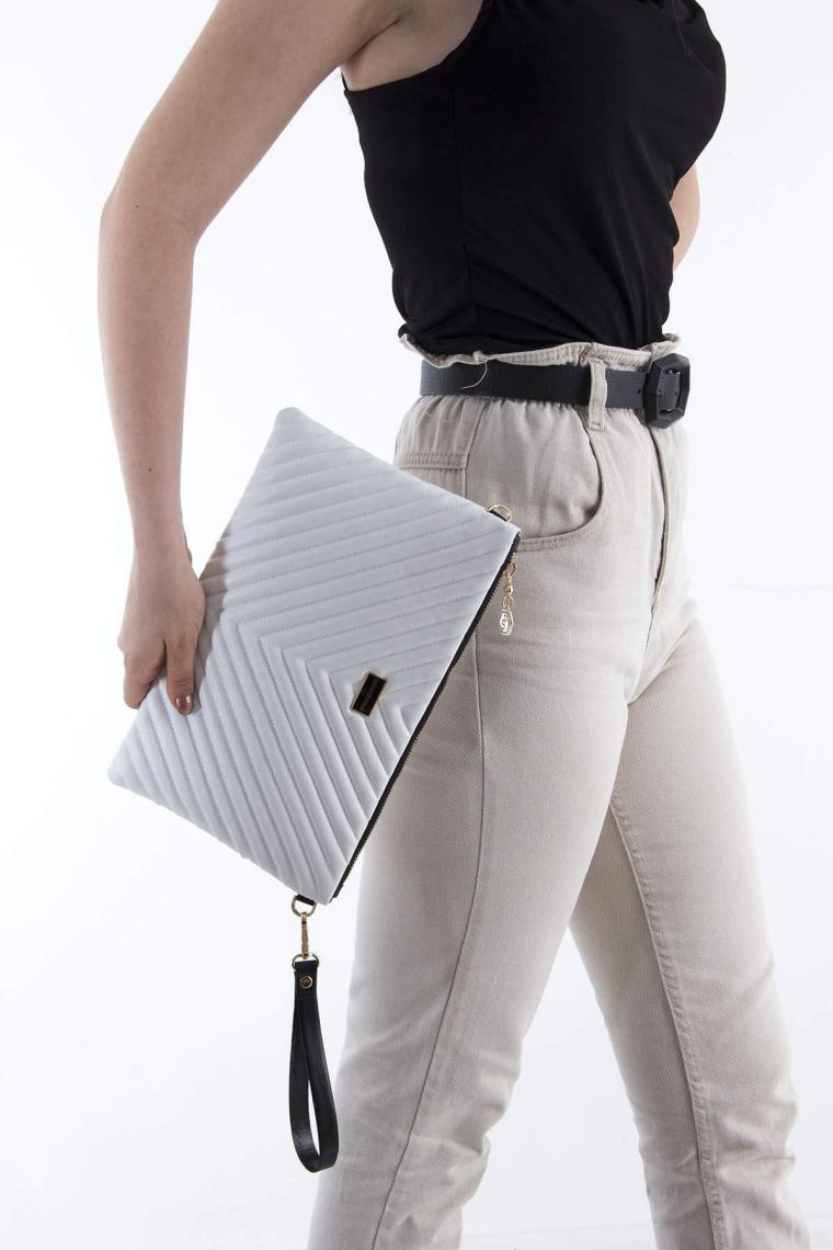 Silver Polo Silver  Polo Kadın Portföy  Clutch Beyaz - Beyaz NV1034
