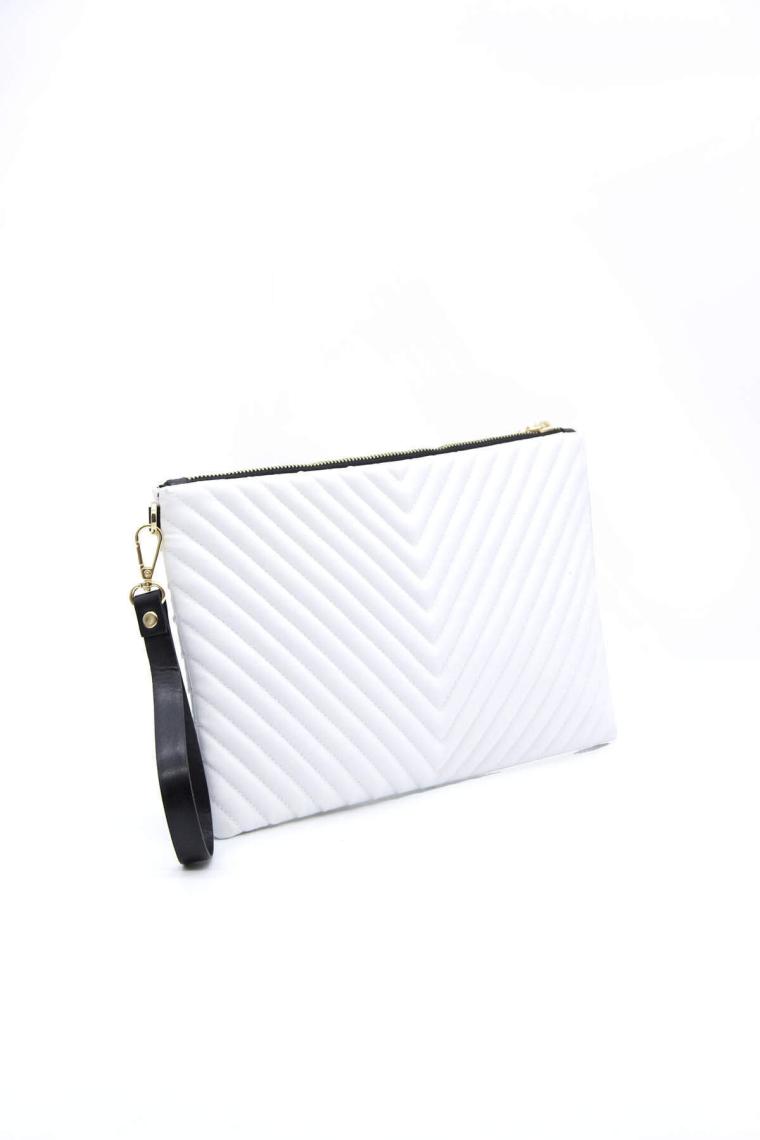 Silver Polo Silver  Polo Kadın Portföy  Clutch Beyaz - Beyaz NV1034