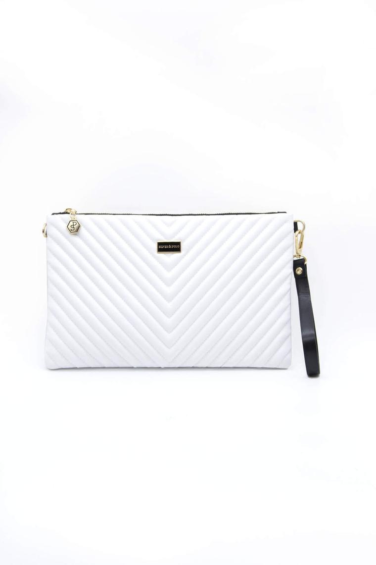 Silver Polo Silver  Polo Kadın Portföy  Clutch Beyaz - Beyaz NV1034