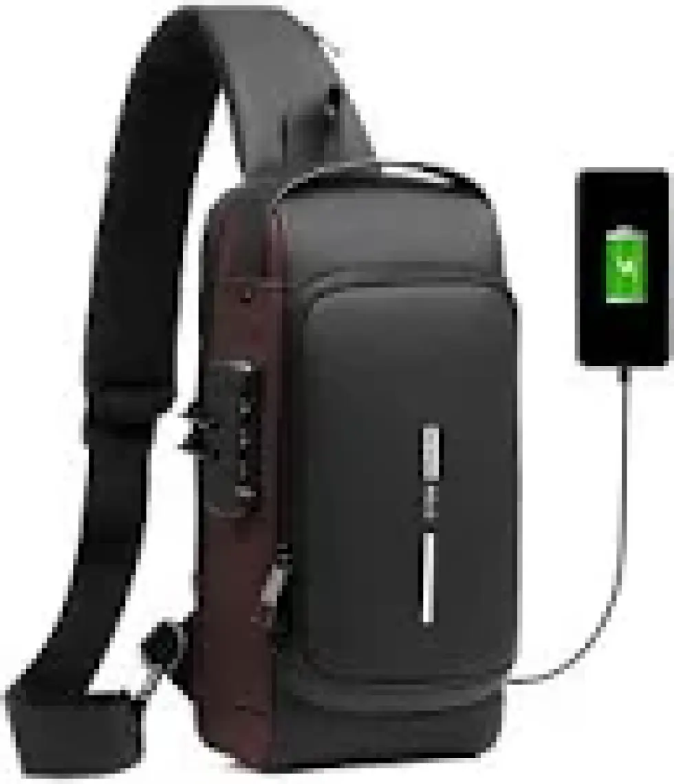 Newish Polo Kadın Kahverengi Usb Çıkışlı Çapraz Askılı Omuz ve Bel Çantası newpolo222