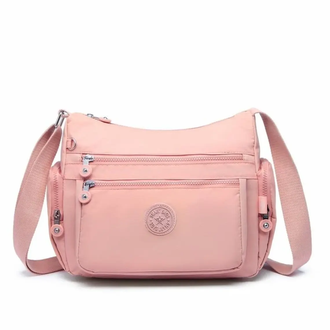 Smart Bags Krinkıl Kumaş Su Geçirmez Kadın Çapraz Çanta BC 1115 - Açık Yeşil