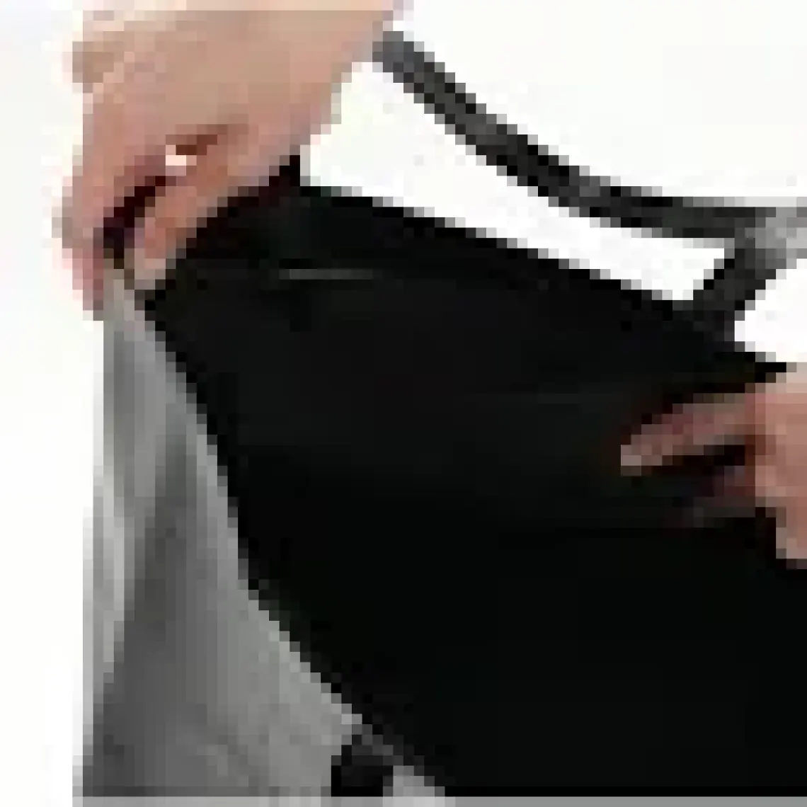 With-W Wıth-W kadın Orijinal Siyah Geniş Hacimli Iç Cepli Fermuarlı Kaliteli Deri Shopper Kol ve Omuz Çantası Beck TNC1009