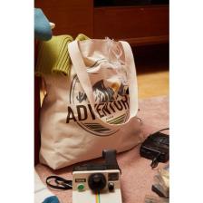 Manuka Baskılı Körüklü Bez Çanta Adventure