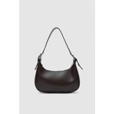 Shule Bags Muse Acı Kahve Oval Baget Çanta