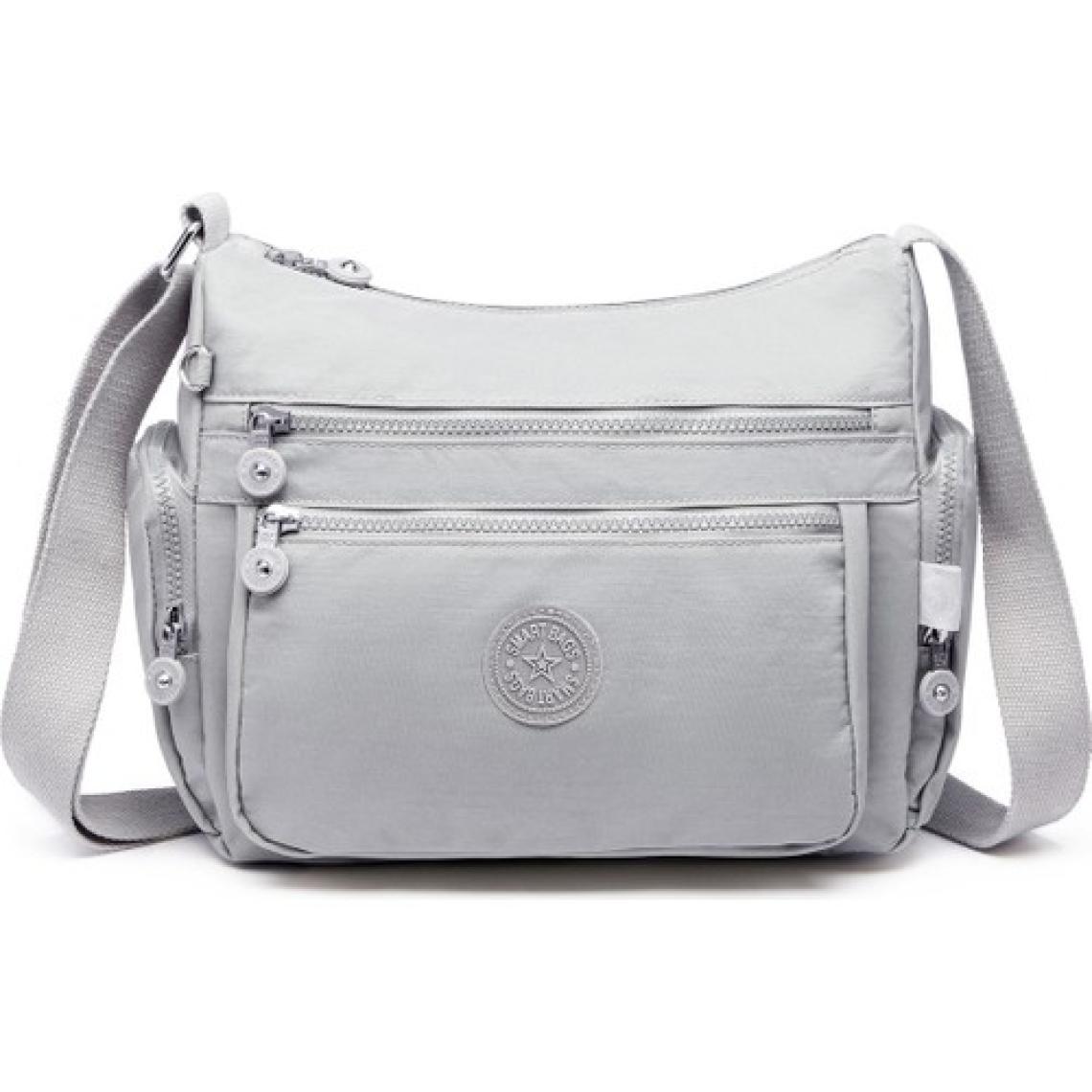Smart Bags Kadın Postacı Çantası Krinkıl Kumaş 1115 A.gri