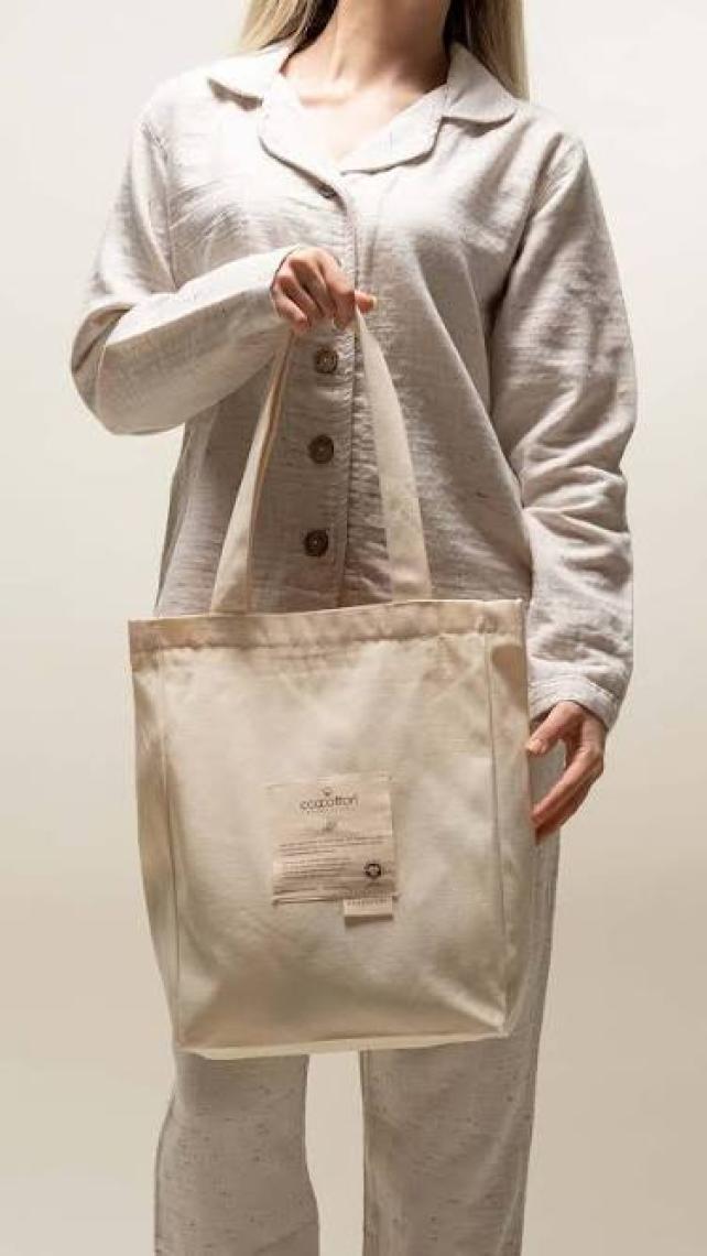 Ecocotton Organik Küçük Boy Bez Çanta - 37X52 cm