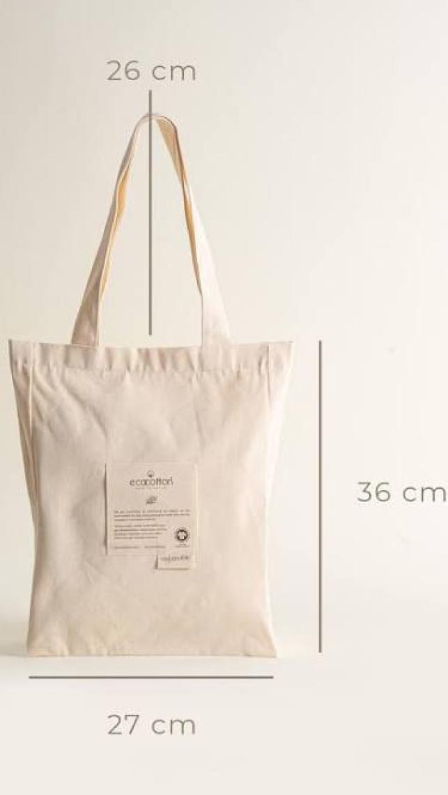 Ecocotton Organik Küçük Boy Bez Çanta - 37X52 cm