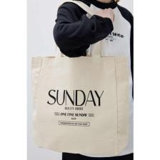 Manuka Baskılı Körüklü Bez Çanta Sunday