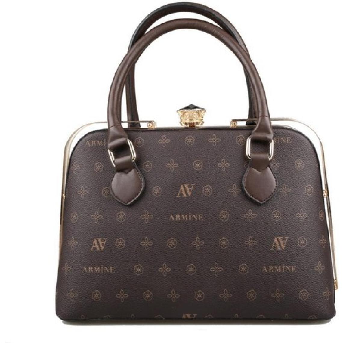 Armine 339 Kahve Baskılı Kadın Çanta