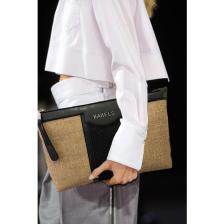 Bahels Jüt Hasır Özel Tasarım Kadın Portföy & Clutch Çanta