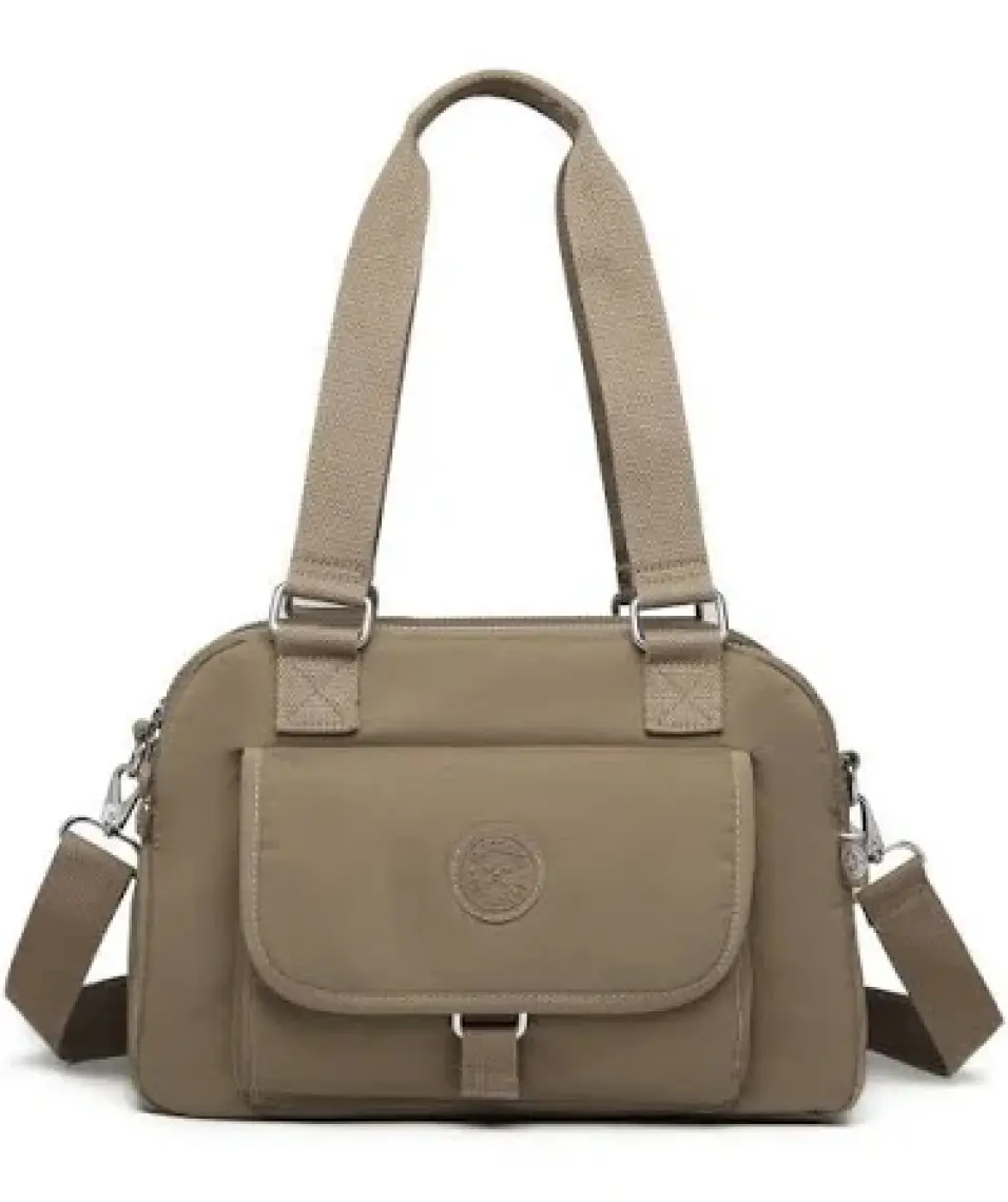 Smart Bags Krinkıl Kumaş Kadın Çantası BC 1122 - Açık Kahve