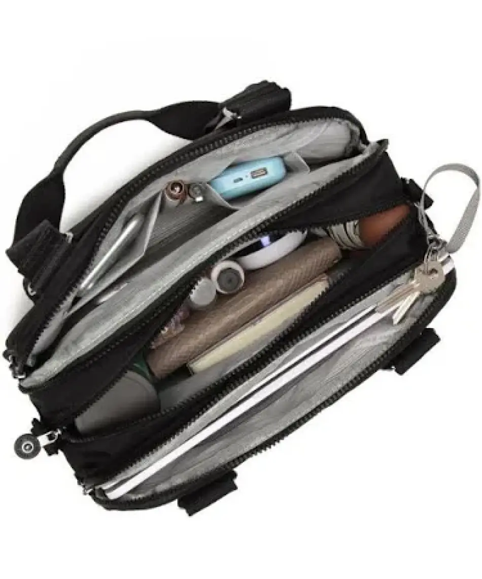 Smart Bags Krinkıl Kumaş Kadın Çantası BC 1122 - Açık Kahve