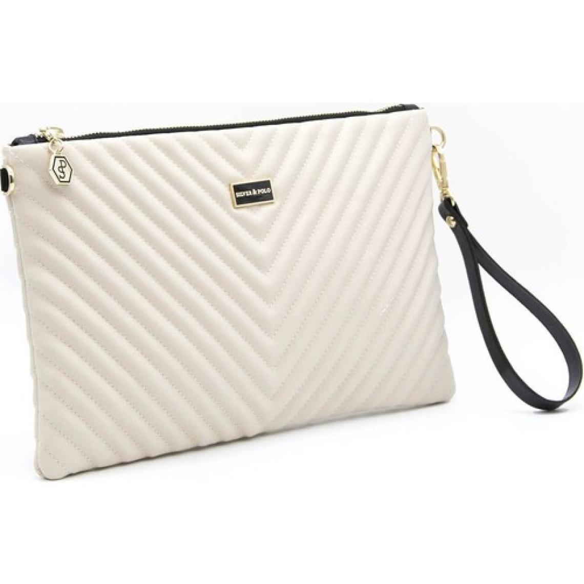 Silver Polo Silver  Polo Kadın Portföy  Clutch Bej - Bej NV1034