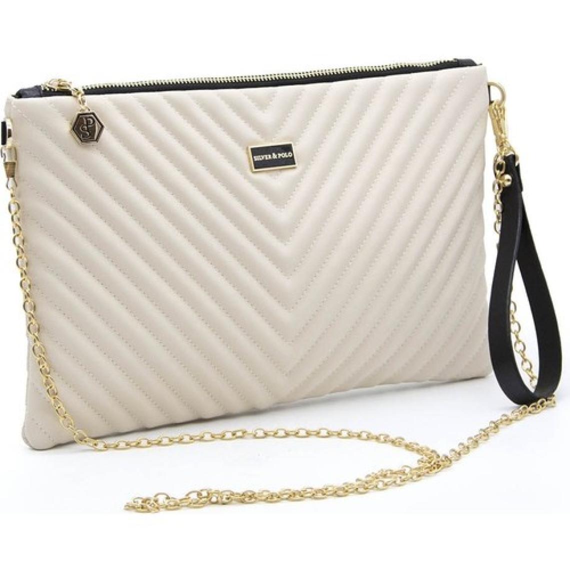 Silver Polo Silver  Polo Kadın Portföy  Clutch Bej - Bej NV1034