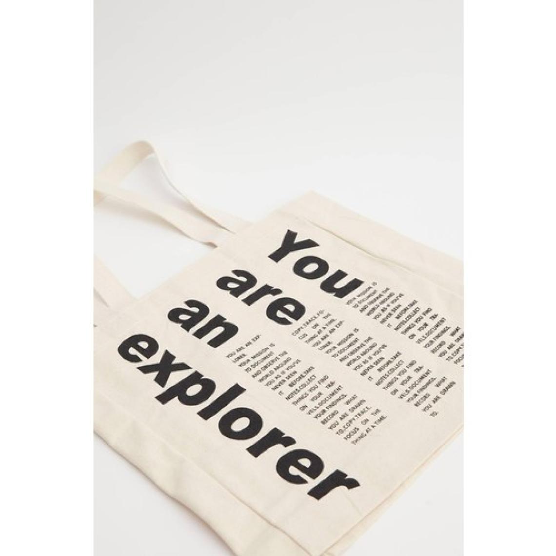 Manuka Baskılı Körüklü Bez Çanta Explorer