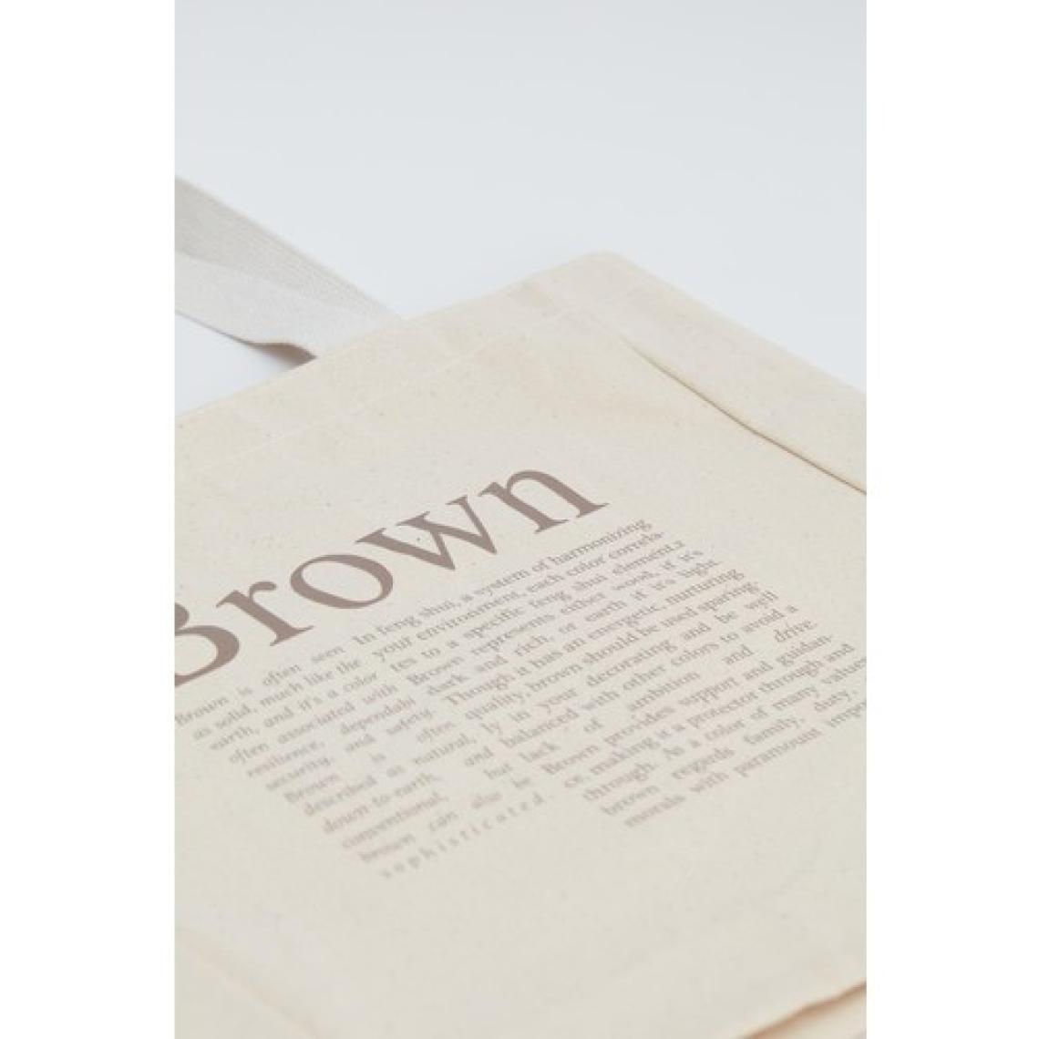 Manuka Baskılı Körüklü Bez Çanta Brown