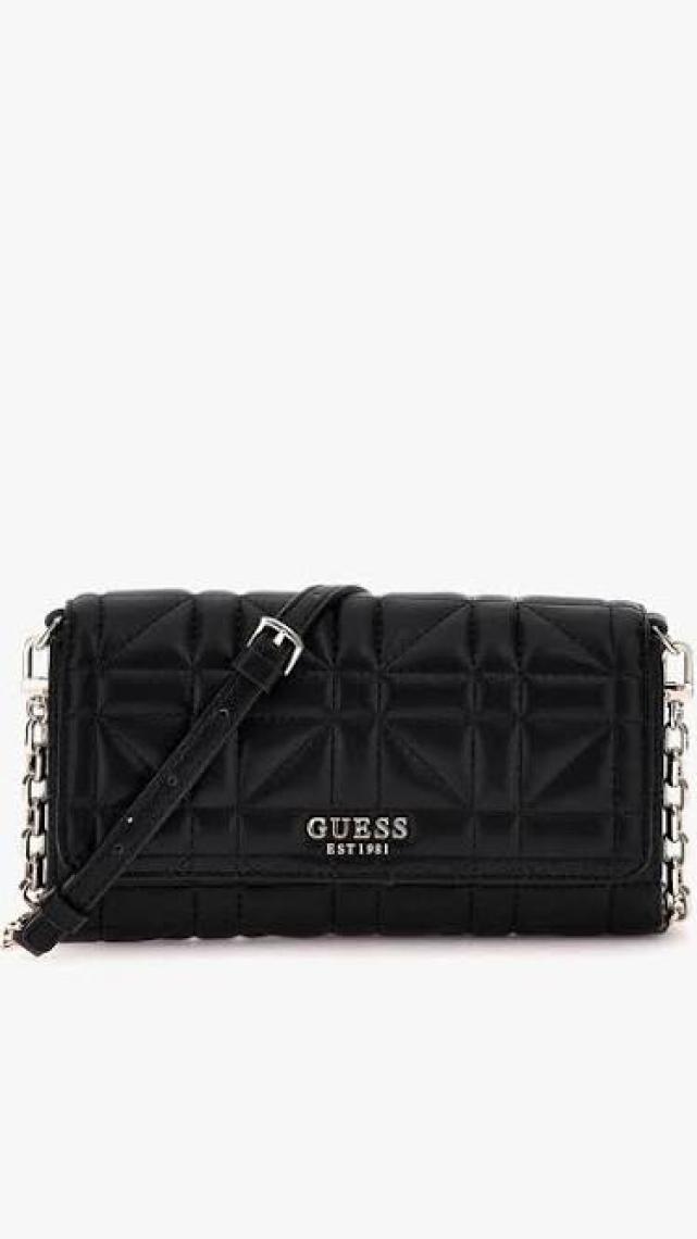 Guess Kadın Assia Sentetik Siyah Crossbody Çanta