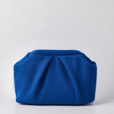 Heybes Kadın Mavi Piliseli Clutch El Çantası