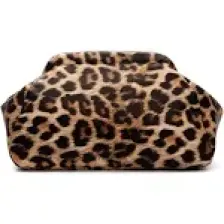Bahels Kadın Leopar Deri Clutch Portföy Çanta