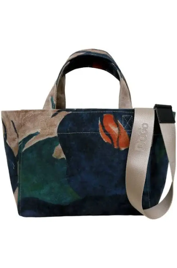 Kadın Vegan Çok Renkli Medium Tote Bag - Petals Tasarım