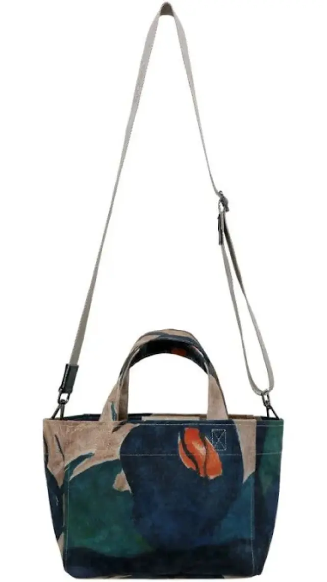 Kadın Vegan Çok Renkli Medium Tote Bag - Petals Tasarım
