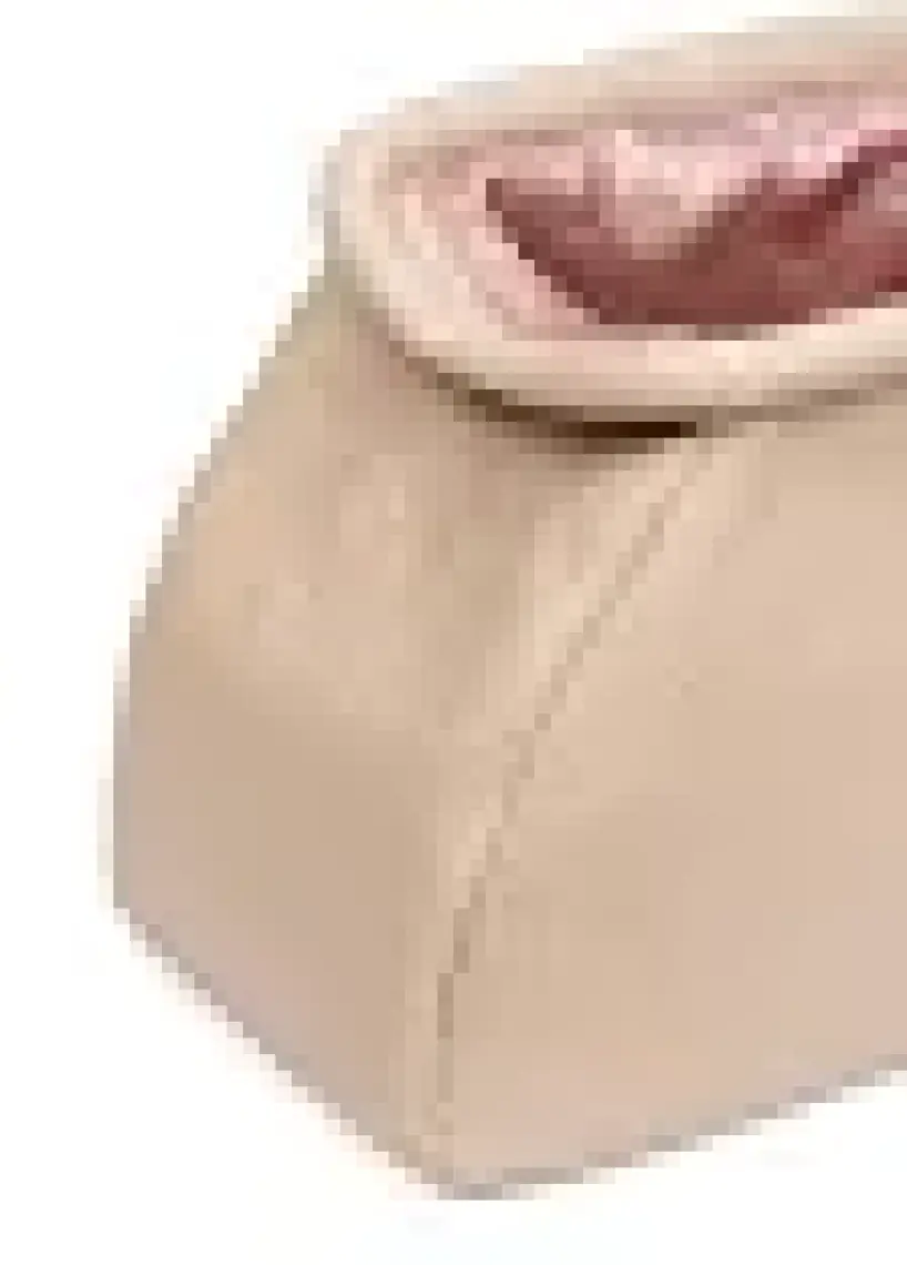 Bahels Kadın Trend Bej Deri Clutch Portföy Çanta