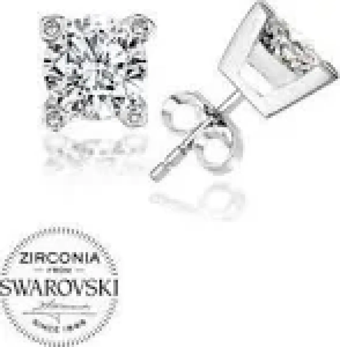 Swarovskı Taşlı Tek Taş Küpe 06