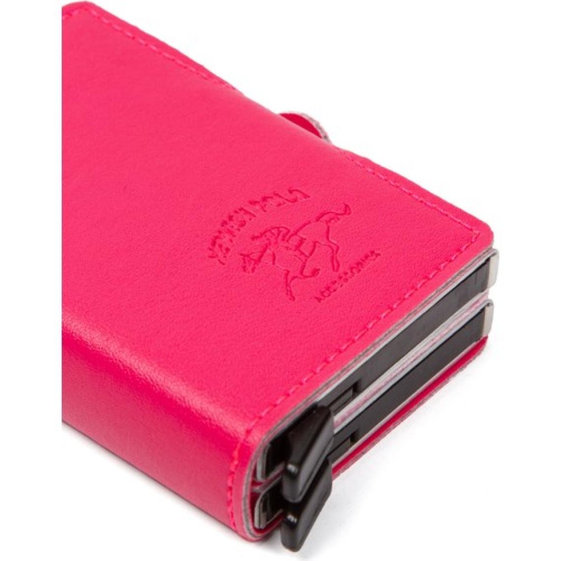 Newish Pembe Deri Rfıd Alüminyum Çift Mekanizmalı Kartlık ve Cüzdan NEW027