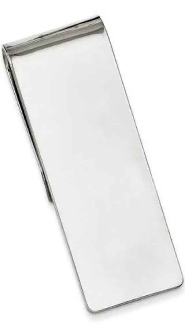 Spelt Metal Kağıt Para Tokası Kart Tutucu Klips Cüzdan Ataş Gümüş 5cm x 1,5cm