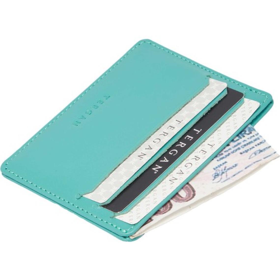 Tergan Turkuaz Deri Unisex Kredi Kartlık - S1KK00001050-H2C  Turkuaz