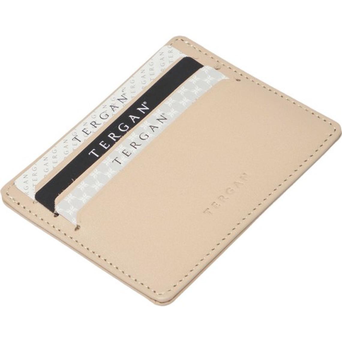 Tergan Bej Deri Unisex Kredi Kartlık - S1KK00001050-A56  Bej
