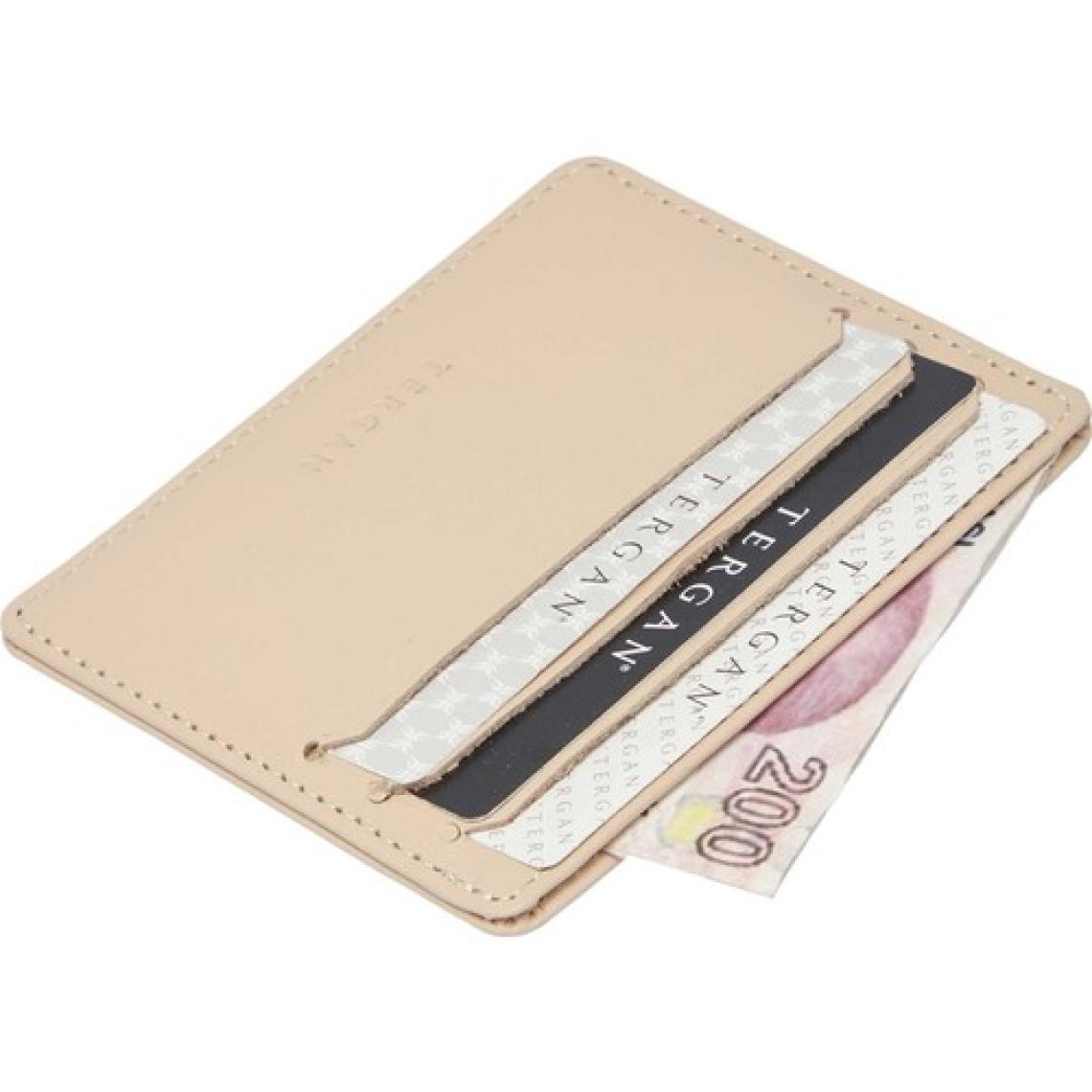 Tergan Bej Deri Unisex Kredi Kartlık - S1KK00001050-A56  Bej