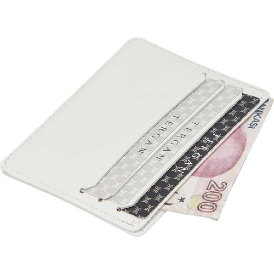 Tergan Beyaz Deri Unisex Kredi Kartlık - S1KK00001050-D10  Beyaz