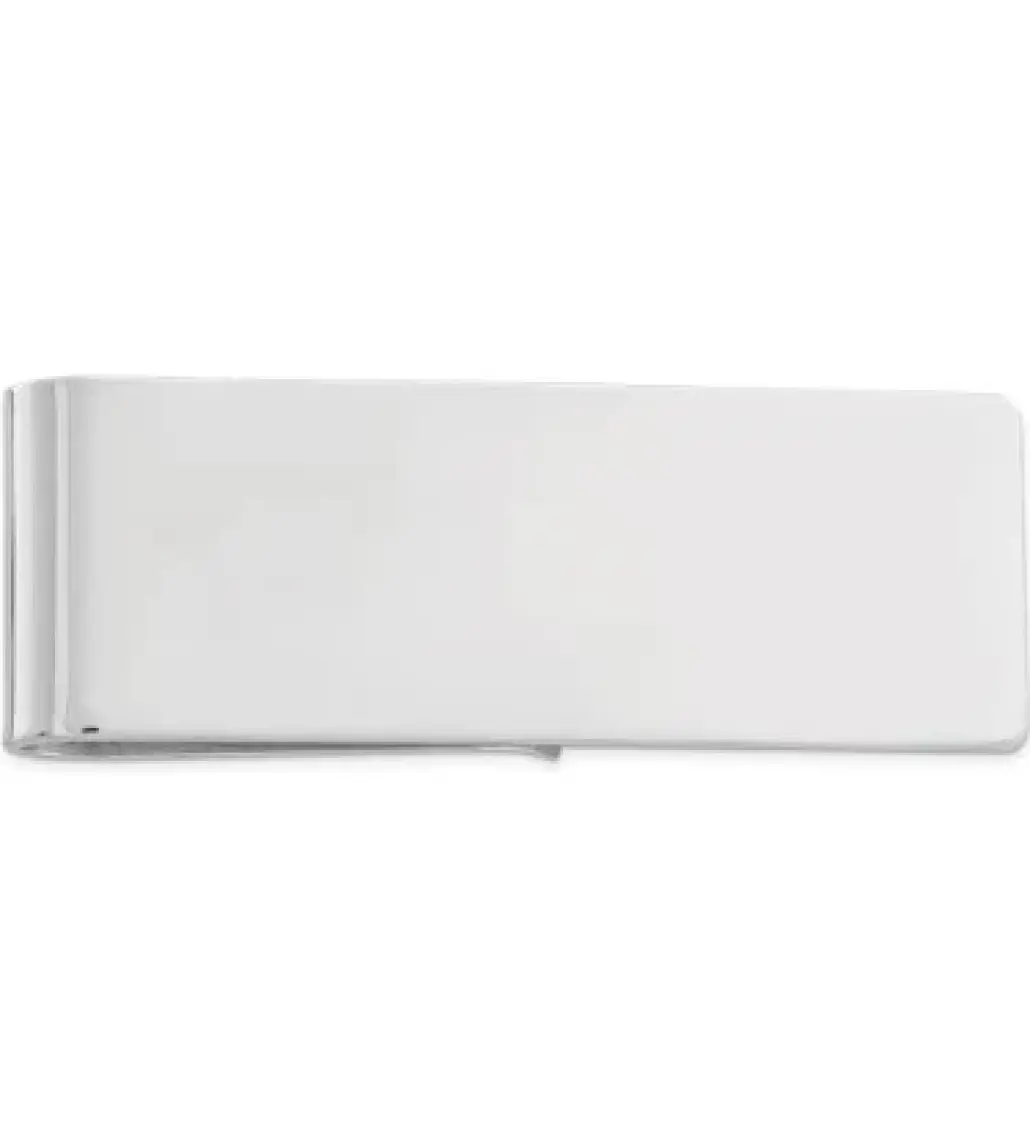 Spelt Metal Kağıt Para Tokası Kart Tutucu Klips Cüzdan Ataş Gümüş 5cm x 1,5cm