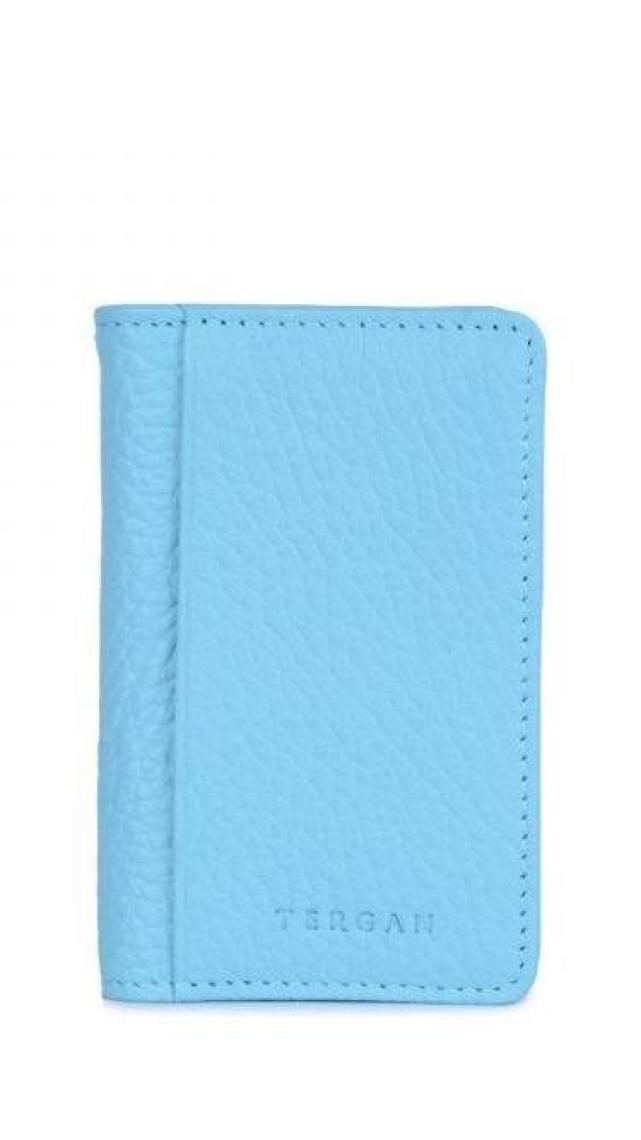 Tergan Mavi Deri Unisex Kredi Kartlık 01601N29