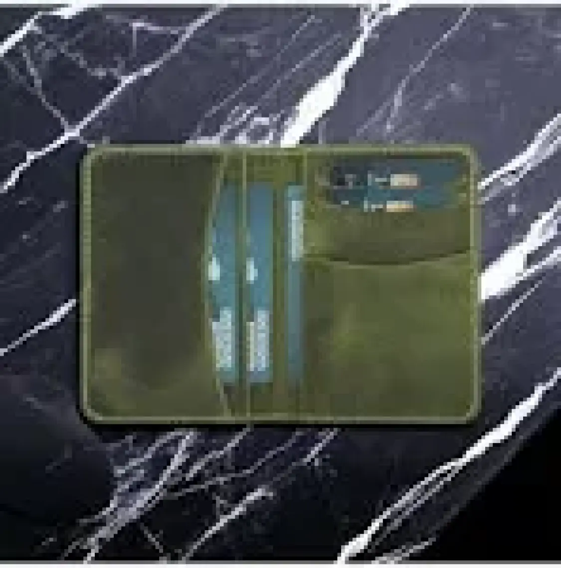 Enrico Slim Deri Kartlık W128 Antik Yeşil