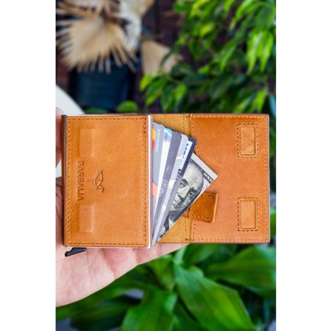 Garbalia Smokey Hakiki Deri Mekanizmalı Ipli Kartlık Cüzdan