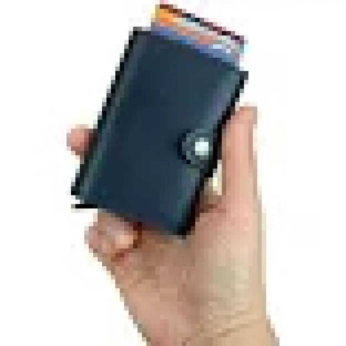 Modica Angora - Rfid Korumalı Kağıt Para Bölmeli Kişiye Özel Mekanizmalı Siyah Cüzdan/Akıllı Kartlık