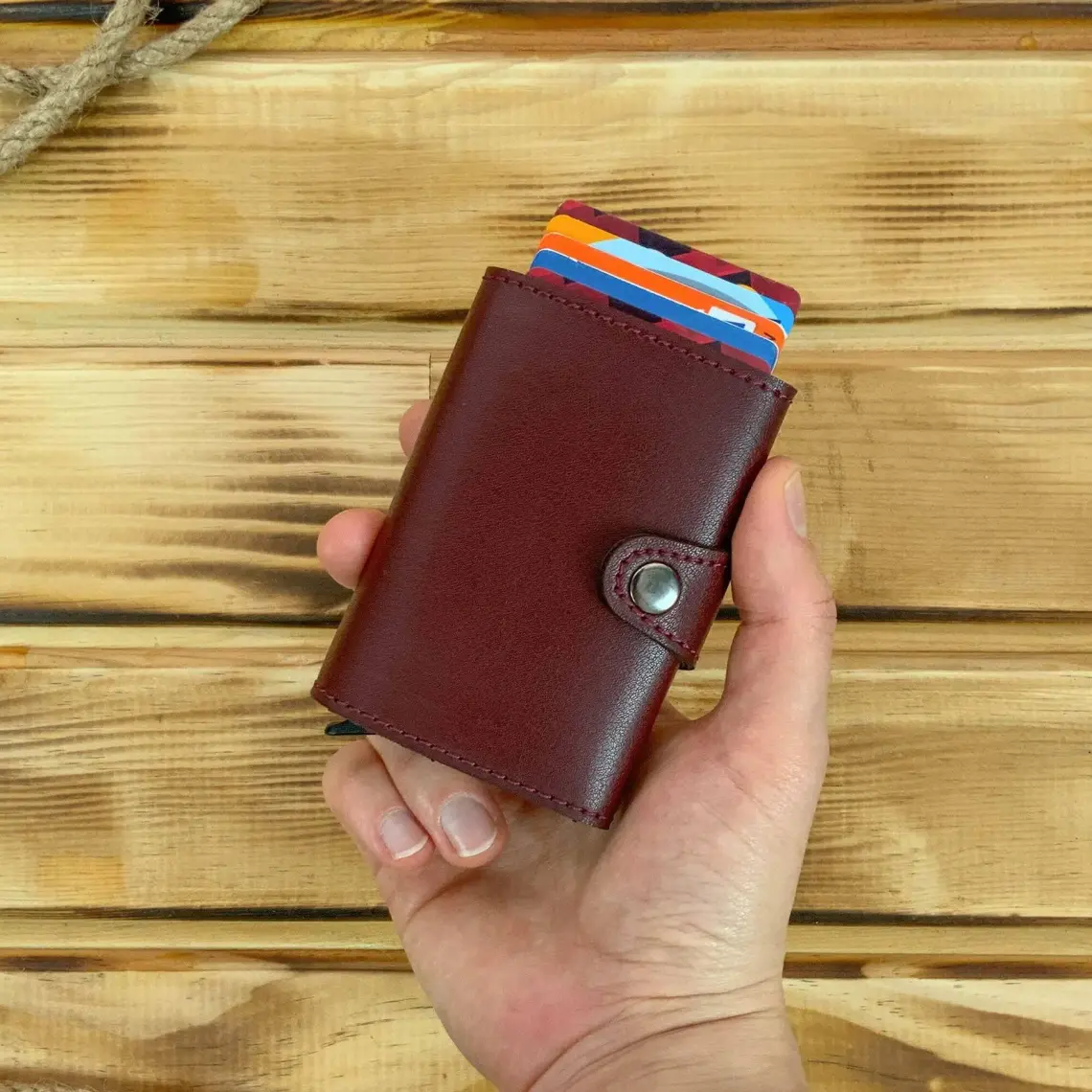 Modica Angora - Rfid Korumalı Kağıt Para Bölmeli Kişiye Özel Mekanizmalı Siyah Cüzdan/Akıllı Kartlık