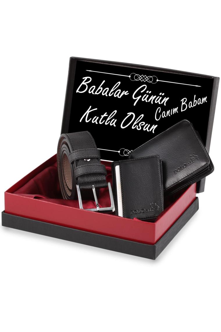 Babalar Gününe Özel Klasik Erkek Kemer Cüzdan Kartlık Modeli