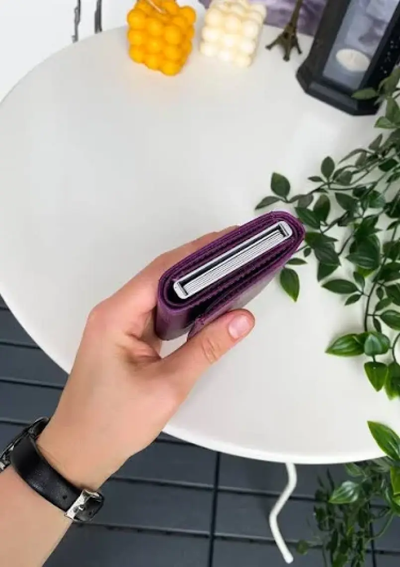Modica Pescol - Hakiki Deri RFID Korumalı Otomatik Mekanizmalı Akıllı Kartlık/Cüzdan