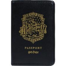 Sihir Dükkanı Hufflepuff Pasaport Kılıfı Lisanslı Deri