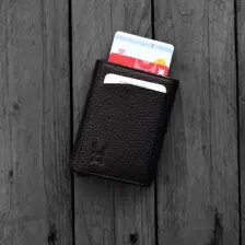 Erkek Siyah Cüzdan Kartlık Mekanizmalı Rfid Korumalı Hakiki Deri Hediye Kutulu Cüzdan | Pescol
