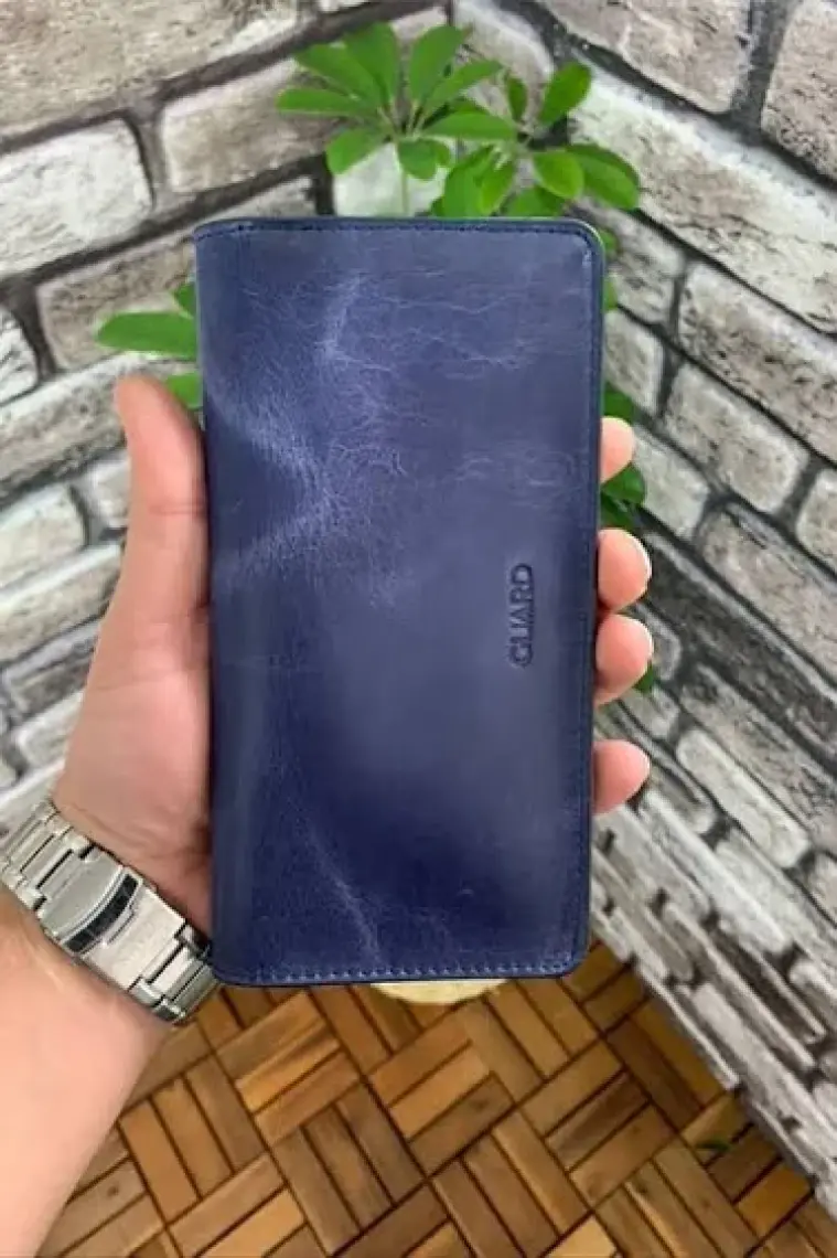 Guard Telefon Girişli Deri Erkek/Kadın Portföy Cüzdan