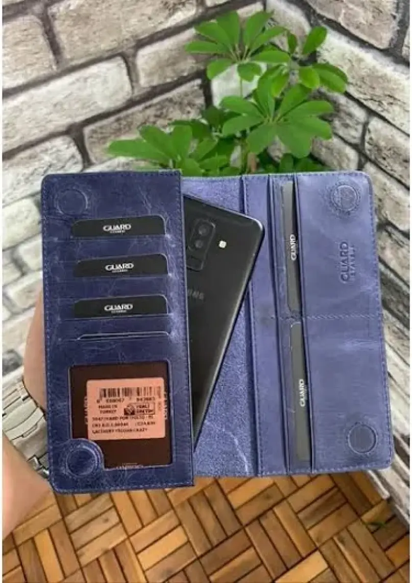 Guard Telefon Girişli Deri Erkek/Kadın Portföy Cüzdan