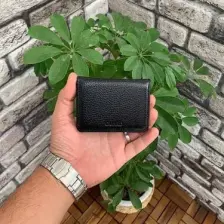 Guard Mıknatıs Kapaklı Mat Siyah Deri Kartlık