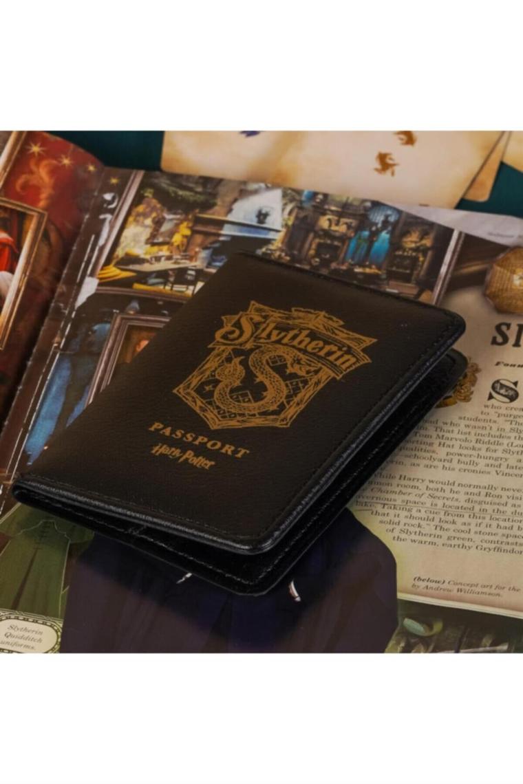 Slytherin Pasaport Kılıfı Lisanslı Deri