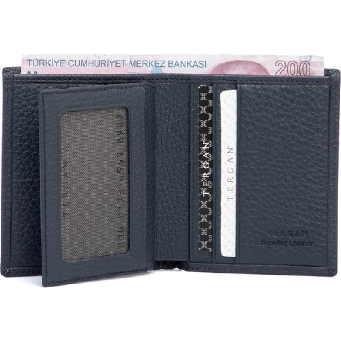 Tergan Lacivert Deri Erkek Cüzdanı 01503A38